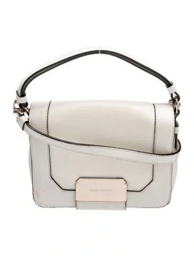 Pre-owned Stuart Weitzman Leather Shoulder Bag In Neutral