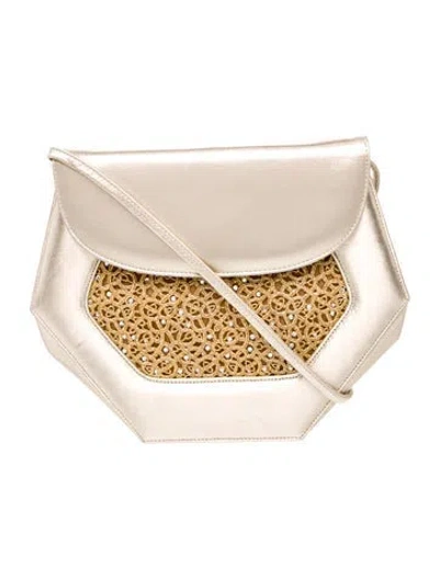 Pre-owned Stuart Weitzman Leather Shoulder Bag In Neutral