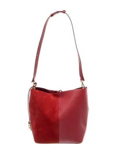 Pre-owned Stuart Weitzman Leather Shoulder Bag In Red