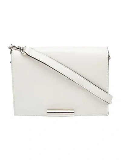 Pre-owned Stuart Weitzman Leather Shoulder Bag In White