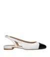 Stuart Weitzman Sleek Leather Slingback Pumps In Neutral