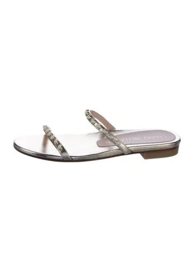 Pre-owned Stuart Weitzman Leather Slides