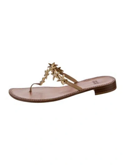 Pre-owned Stuart Weitzman Leather Slides