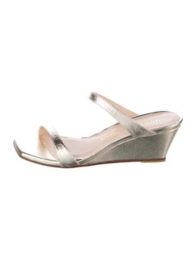 Pre-owned Stuart Weitzman Leather Slides