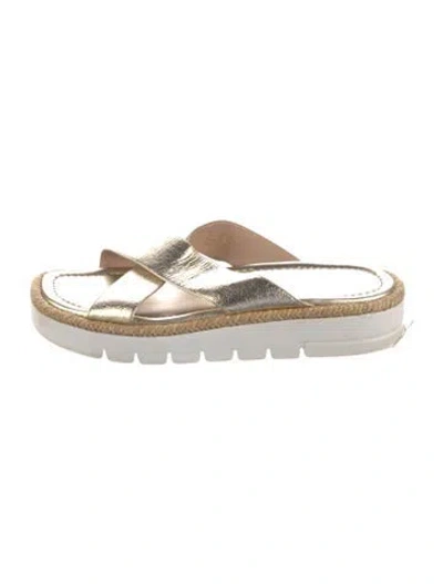 Pre-owned Stuart Weitzman Leather Slides