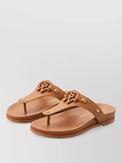 Stuart Weitzman Leather Slides In Multi