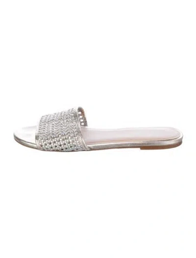 Pre-owned Stuart Weitzman Leather Slides In Multi