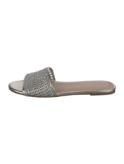 Pre-owned Stuart Weitzman Leather Slides In Multicolor