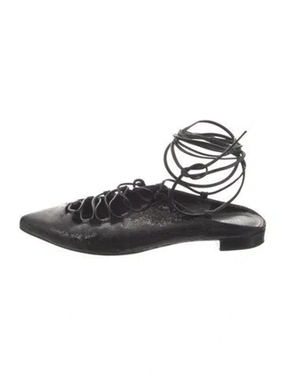Pre-owned Stuart Weitzman Leather Slingback Flats In Multi