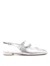 Stuart Weitzman Claris Mj Slingback Shoes In Plata