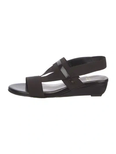 Pre-owned Stuart Weitzman Leather Slingback Sandals In Brown