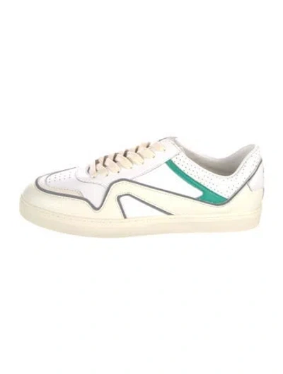 Pre-owned Stuart Weitzman Leather Sneakers In Neutral