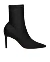 Stuart Weitzman Leather Stretch Bootie In Black