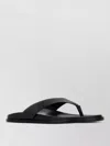 Stuart Weitzman Leather Thong Sandals Open Toe Flat In Black