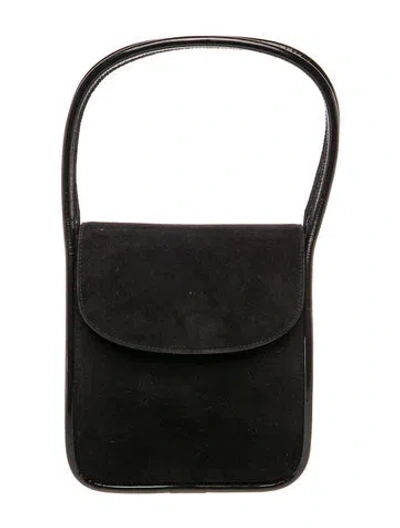 Pre-owned Stuart Weitzman Leather Top Handle Bag In Black