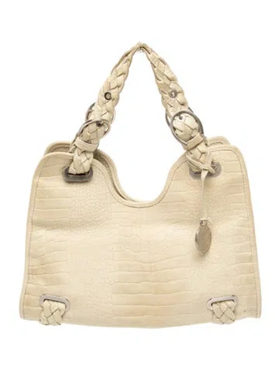 Pre-owned Stuart Weitzman Leather Top Handle Bag In Green