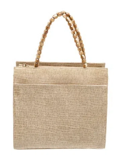 Pre-owned Stuart Weitzman Leather Top Handle Bag In Neutral