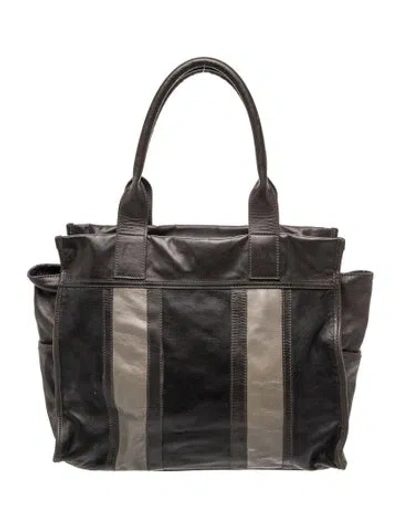 Pre-owned Stuart Weitzman Leather Tote In Black