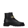 Stuart Weitzman Black Leather Ankle In Black