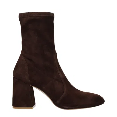 Stuart Weitzman Leather Women's Ankle In Brown