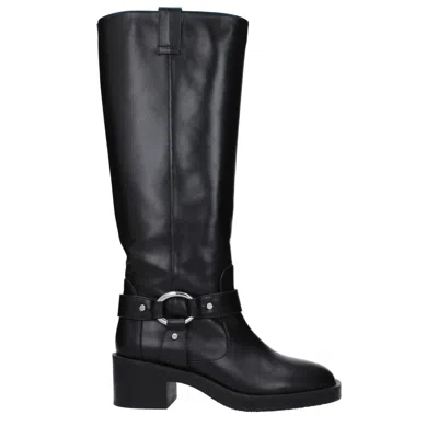 Stuart Weitzman Leather Women's Boot In Black
