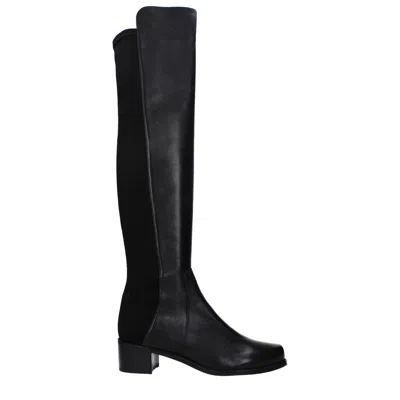 Stuart Weitzman Leather Women's Boot In Black