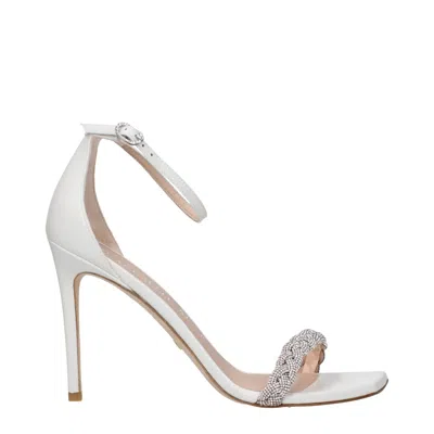 Stuart Weitzman Leather Women's Sandal In White