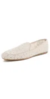 Stuart Weitzman Lee Loafers Linen/cream In Linen/cream