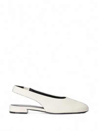 Stuart Weitzman Lenny Leather Slingback Pumps In White