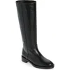 Stuart Weitzman Lenora Leather Knee Boots In Black