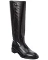 Stuart Weitzman Lenora Leather Knee-high Boot In Black