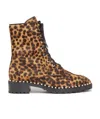 Stuart Weitzman Leopard Print Boots In Brown