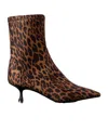 Stuart Weitzman Leopard-print Scuba Ankle Boots In Multi