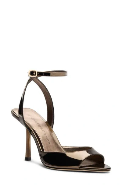 Stuart Weitzman Lexington Ankle Strap Sandal In Black