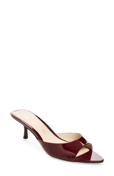 Stuart Weitzman Lexington Mule 50 In Rosewood Patent