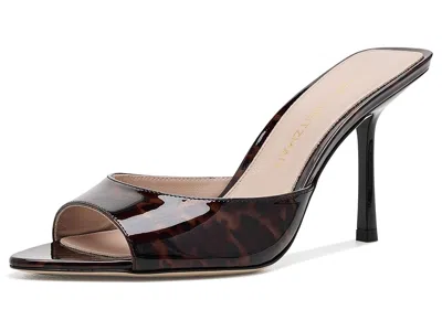 Stuart Weitzman Lexington Mules 85 Women's Sandals Dark Brown: 8.5 M, Leather In Multi