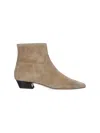 Stuart Weitzman Mini Stiletto Ankle Boots With 5 Cm Heel In Brown