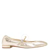 Stuart Weitzman Light Gold Claris Ballet Flats In Gold Tone