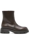 Stuart Weitzman Hudson Leather Chelsea Boots In Brown