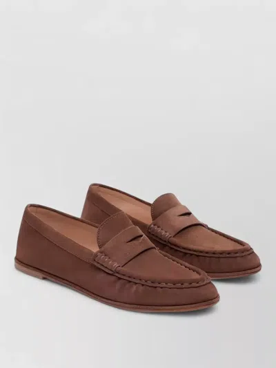 Stuart Weitzman Loafers Penny Strap Round Toe Leather Sole In Multi