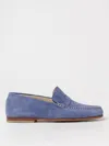 Stuart Weitzman Slip-on Loafers Suede Rubber Sole In Blau
