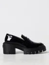 Stuart Weitzman Soho Glossed-leather Platform Loafers In Black