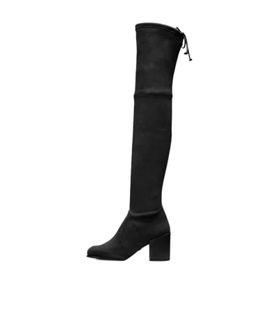 Stuart Weitzman Logo Boots In Black