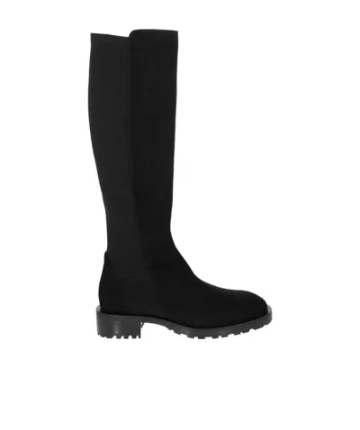 Stuart Weitzman Logo Boots In Black
