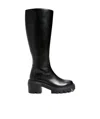 Stuart Weitzman Logo Boots In Black