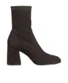 Stuart Weitzman Flareblock Stretch Boots In Black