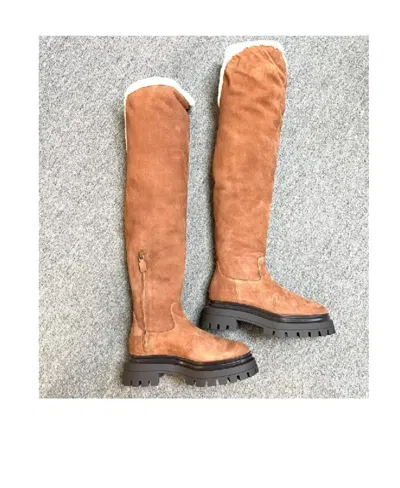 Stuart Weitzman Bedford Suede Thigh-high Boots In Multicolor