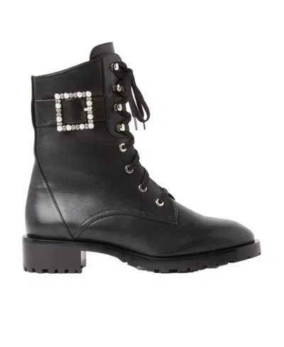 Stuart Weitzman Logo Flat Ankle Boots