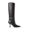 Stuart Weitzman Logo High-heeled Boots In Black