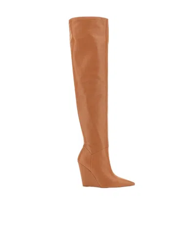 STUART WEITZMAN LOGO HIGH-HEELED BOOTS